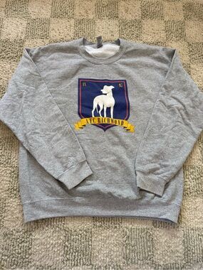 Ted Lasso Richmond Gray Crewneck with Navy & Yellow Crest